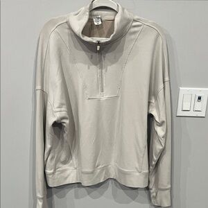 RBX Beige Quarter-Zip Sweatshirt